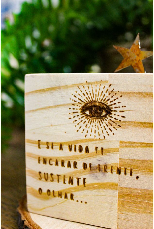 Cubo Decorativo E Se A Vida Te Encarar De Frente Mercatto -3-